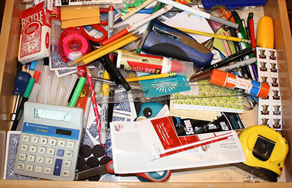 Ottawa Real Estate - Purge Your Home - Messy Junk Drawer