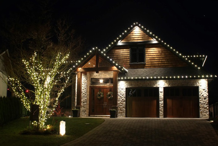 Tasteful Christmas Lights on House