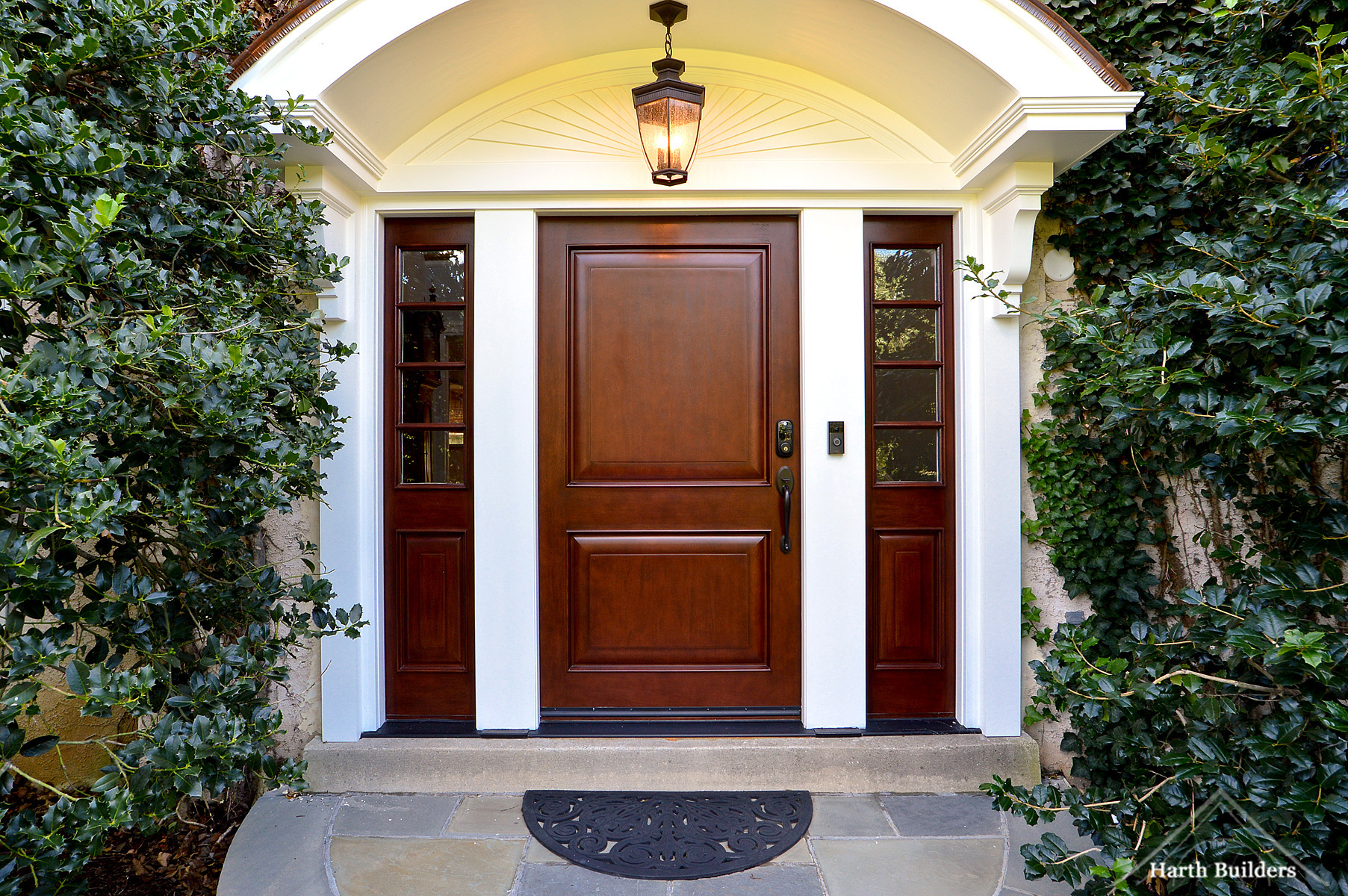 Portico over front door