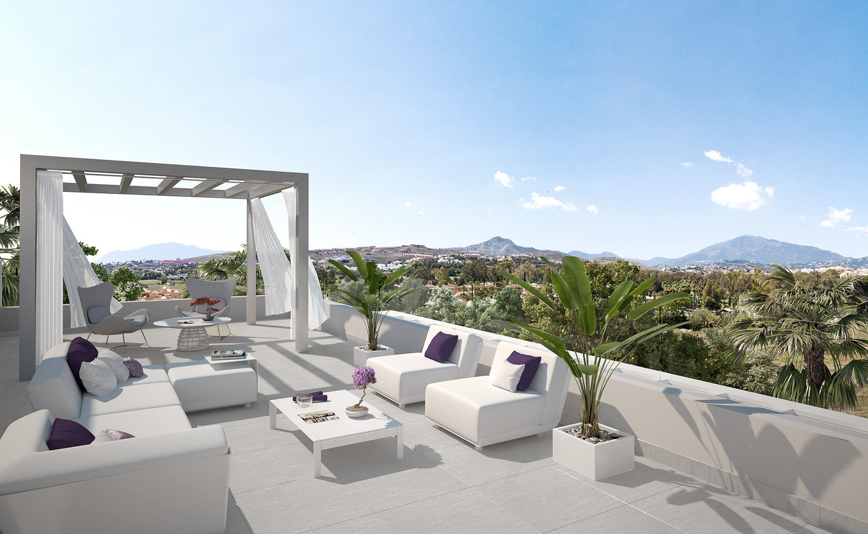 Rooftop terrace with a view