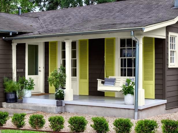 Front porch with outdoor furniture