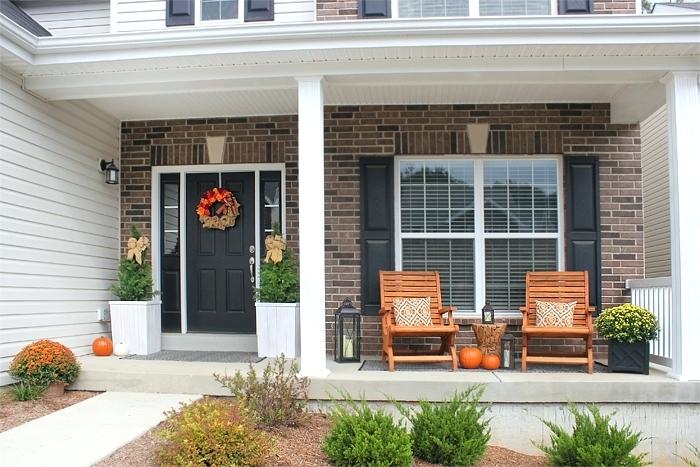 Front porch with outdoor furniture