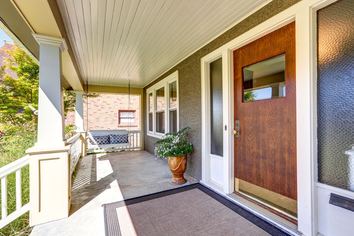 Front porch on home