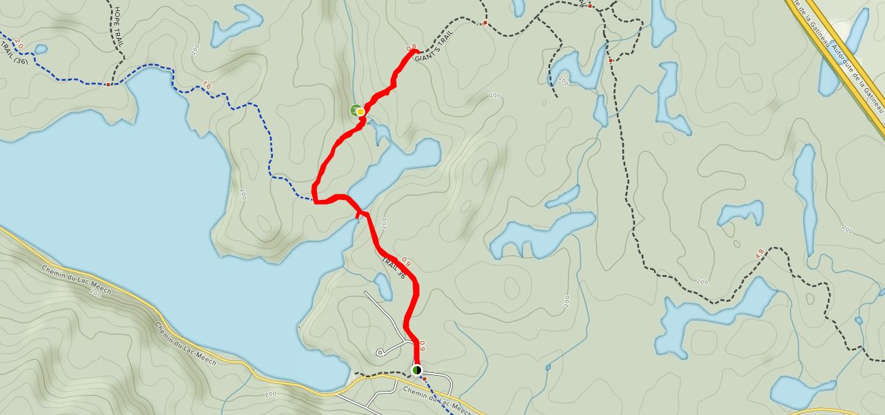 Willson Carbide Hiking Trail in Gatineau Park