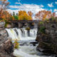 Fall foliage at Hog's Bak Falls - Photo by Lana Cole