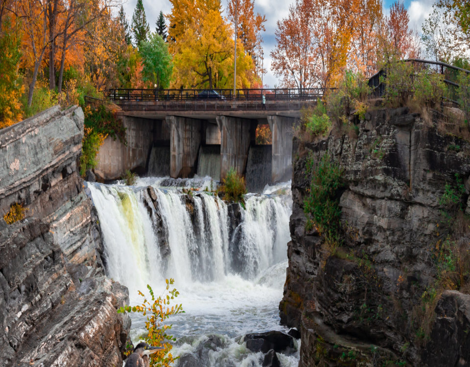 Fall foliage at Hog's Bak Falls - Photo by Lana Cole