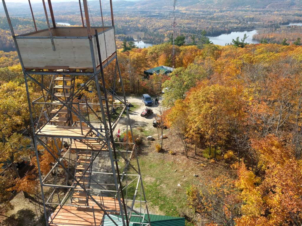 View fall foliage at Mont Morissette Regional Park