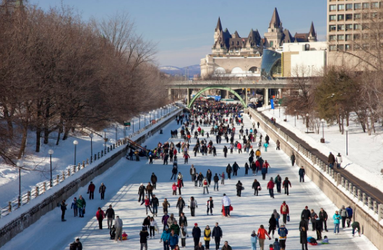 Ottawa's Top Winter Activities, Rideau Canal Skateway