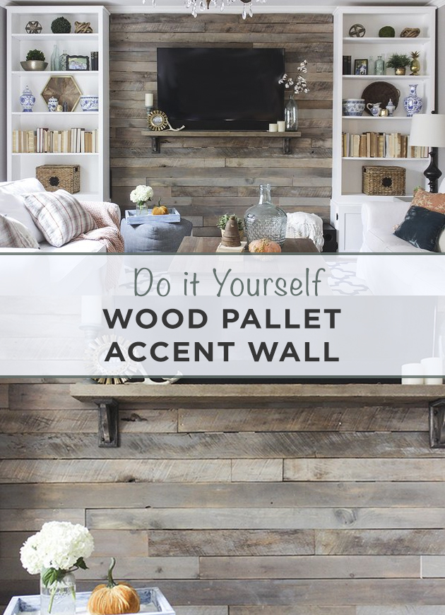 Wood Pallet Accent Wall DIY
