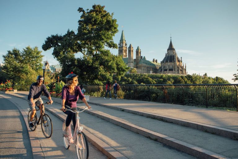 Biking at Majors Hill Park