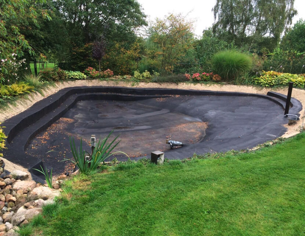 Install Pond Liner