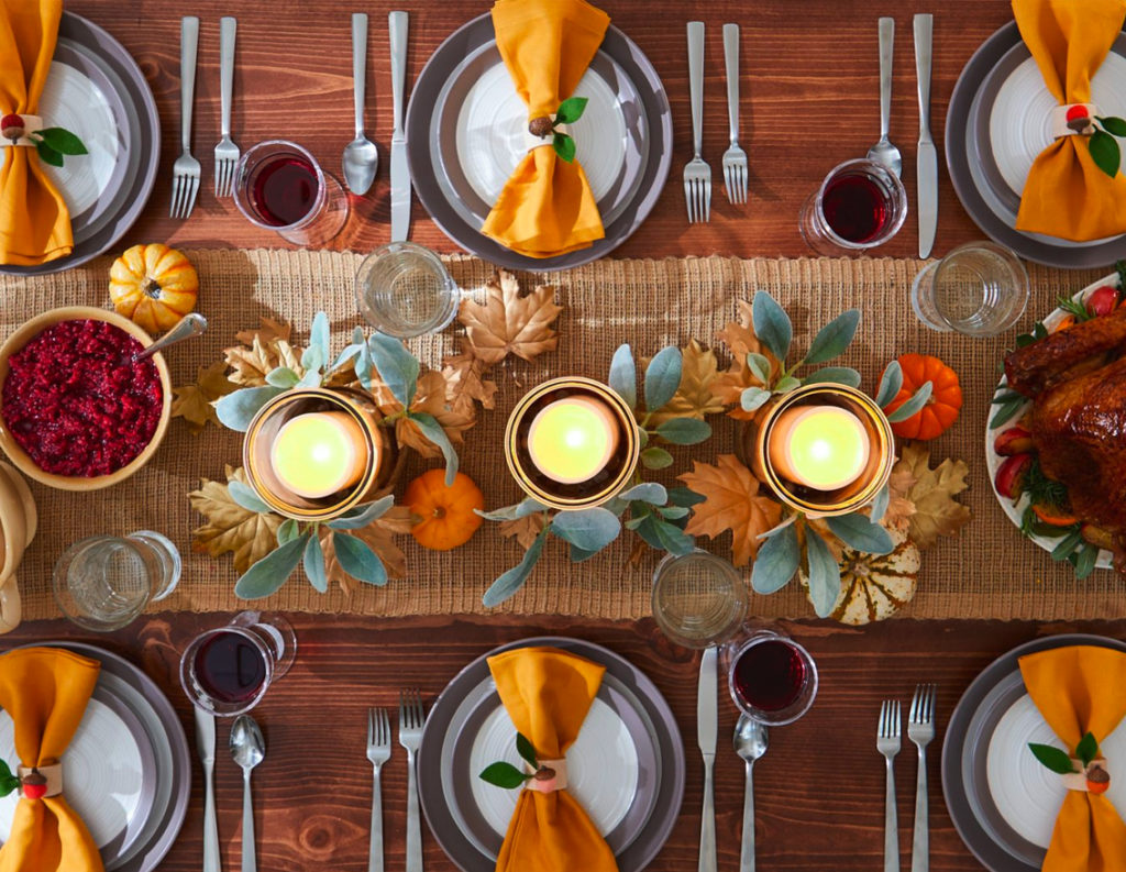 Set the Table for Thanksgiving dinner