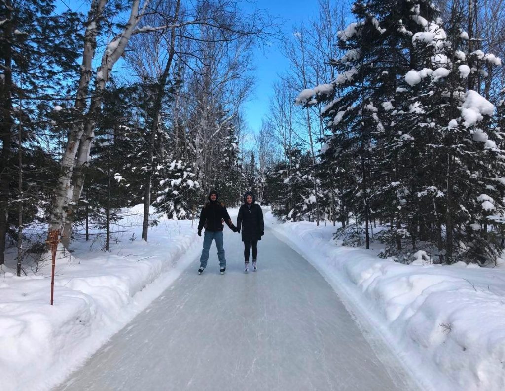 Patinage en Foret